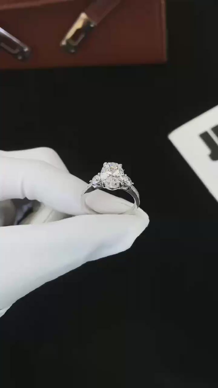 Exquisite 3.05ctw Lab-Grown Diamond Ring